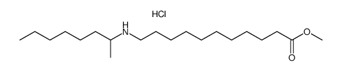 methyl 11-(2-octylamino)undecanoate hydrochloride结构式