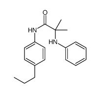 2-anilino-2-methyl-N-(4-propylphenyl)propanamide Structure