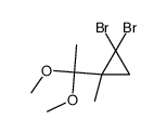 1,1-dibromo-2-(1,1-dimethoxyethyl)-2-methylcyclopropane Structure