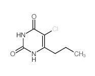 2,4(1H,3H)-Pyrimidinedione,5-chloro-6-propyl-结构式