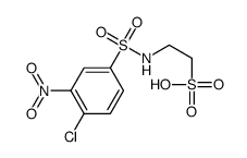 2-[(4-chloro-3-nitrophenyl)sulfonylamino]ethanesulfonic acid结构式