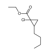 ethyl 2-butyl-1-chlorocyclopropane-1-carboxylate Structure