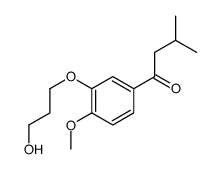 1-[3-(3-hydroxypropoxy)-4-methoxyphenyl]-3-methylbutan-1-one Structure