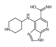 7-(piperidin-4-ylamino)-1H-imidazo[4,5-b]pyridine-6-carboxamide Structure