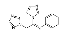 N-phenyl-1,2-bis(1,2,4-triazol-1-yl)ethanimine Structure