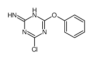 4-chloro-6-phenoxy-1,3,5-triazin-2-amine Structure