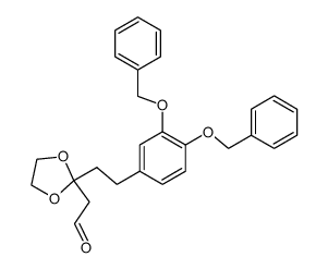 2-(2-(3,4-bis(benzyloxy)phenethyl)-1,3-dioxolan-2-yl)acetaldehyde Structure