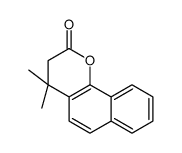 3,4-dihydro-4,4-dimethyl-7,8-benzocoumarin structure