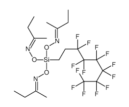 butan-2-one O,O',O''-[(3,3,4,4,5,5,6,6,7,7,8,8,8-tridecafluorooctyl)silylidyne]oxime structure