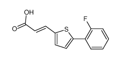 3-[5-(2-fluoro-phenyl)-thiophen-2-yl]-acrylic acid结构式