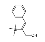 (Z)-3-phenyl-2-(trimethylsilyl)prop-2-en-1-ol结构式