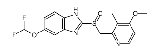 5-difluoromethoxy-2-[(4-methoxy-3-methyl-pyridin-2-yl)methylsulfinyl]-1H-benzimidazole Structure