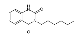 3-hexyl-1H,3H-quinazoline-2,4-dione结构式