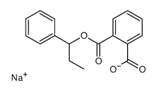 sodium,2-(1-phenylpropoxycarbonyl)benzoate Structure