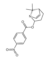 8,8-Dimethyl-exo-2-(4-nitrobenzoyloxy)-1-azabicyclo<3.2.1>oct-6-en结构式