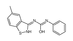 1-(5-methyl-1,2-benzothiazol-3-yl)-3-phenylurea Structure