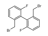 2,2'-bis(bromomethyl)-6,6'-difluorobiphenyl结构式