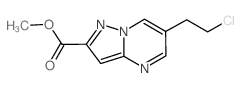 Methyl 6-(2-chloroethyl)pyrazolo[1,5-a]pyrimidine-2-carboxylate structure