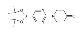 1-(5-(4,4,5,5-tetramethyl-1,3,2-dioxaborolan-2-yl)pyrimidin-2-yl)piperidin-4-one图片