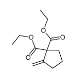 diethyl 2-methylidenecyclopentane-1,1-dicarboxylate结构式