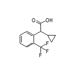2-Cyclopropyl-2-[2-(trifluoromethyl)phenyl]acetic Acid Structure