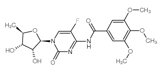 N-[1-[(2R,3R,4S,5R)-3,4-dihydroxy-5-methyloxolan-2-yl]-5-fluoro-2-oxopyrimidin-4-yl]-3,4,5-trimethoxybenzamide picture