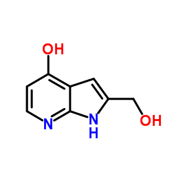 2-(Hydroxymethyl)-1H-pyrrolo[2,3-b]pyridin-4-ol结构式