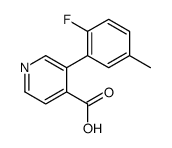 3-(2-fluoro-5-methylphenyl)pyridine-4-carboxylic acid Structure