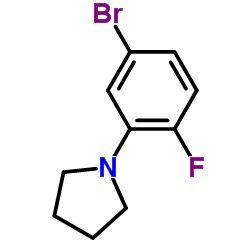 1-(5-Bromo-2-fluorophenyl)pyrrolidine structure