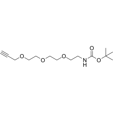 Boc-NH-PEG3-propargyl结构式