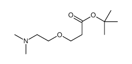 tert-butyl 3-[2-(dimethylamino)ethoxy]propanoate structure