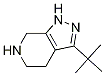 3-tert-butyl-4,5,6,7-tetrahydro-1H-pyrazolo[3,4-c]pyridine结构式