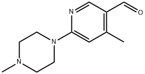 4-Methyl-6-(4-methyl-piperazin-1-yl)-pyridine-3-carbaldehyde Structure