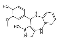 4-(4-hydroxy-3-methoxyphenyl)-2,4,5,10-tetrahydro-1H-pyrrolo[3,4-c][1,5]benzodiazepin-3-one Structure