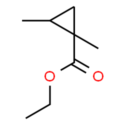 Cyclopropanecarboxylic acid, 1,2-dimethyl-, ethyl ester (9CI) Structure