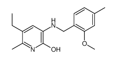 5-ethyl-3-[(2-methoxy-4-methylphenyl)methylamino]-6-methyl-1H-pyridin-2-one Structure