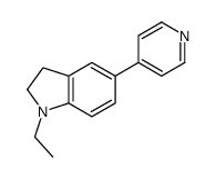 1-ETHYL-5-(4-PYRIDINYL)INDOLINE结构式