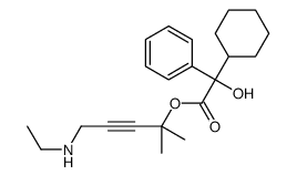 [5-(ethylamino)-2-methylpent-3-yn-2-yl] 2-cyclohexyl-2-hydroxy-2-phenylacetate Structure