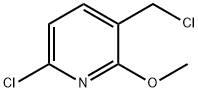 6-Chloro-3-(chloromethyl)-2-methoxypyridine Structure