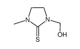 2-Imidazolidinethione,1-(hydroxymethyl)-3-methyl-(9CI) Structure