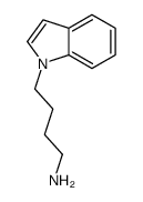 4-indol-1-ylbutan-1-amine结构式