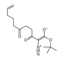 2-diazonio-1-[(2-methylpropan-2-yl)oxy]-1,6-dioxoundeca-2,10-dien-3-olate结构式