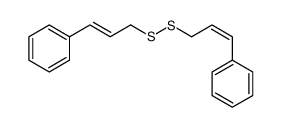 3-(3-phenylprop-2-enyldisulfanyl)prop-1-enylbenzene Structure