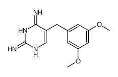 5-[(3,5-二甲氧基苯基)甲基]嘧啶-2,4-二胺结构式