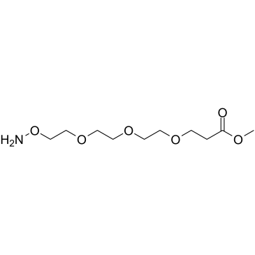 Aminooxy-PEG3-methyl ester结构式