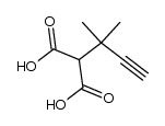 (1,1-dimethyl-prop-2-ynyl)-malonic acid Structure