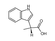 (R)-(-)-2-(3-indolyl)propionic acid Structure