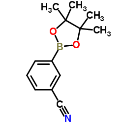 3-(4,4,5,5-Tetramethyl-1,3,2-dioxaborolan-2-yl)benzonitrile Structure