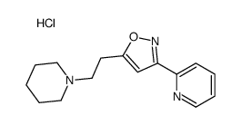 5-(2-piperidin-1-ium-1-ylethyl)-3-pyridin-2-yl-1,2-oxazole,chloride结构式