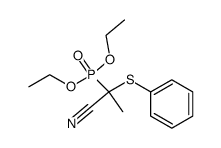 2-diethylphosphono-2-phenylsulfinylpropionitrile结构式